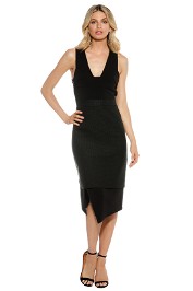 Camilla and Marc - Continuation Dress - Black - Front