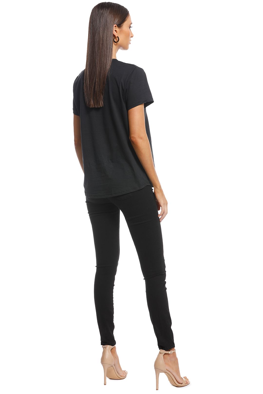 Camilla and Marc - Fay Crest Tee - Black - Back