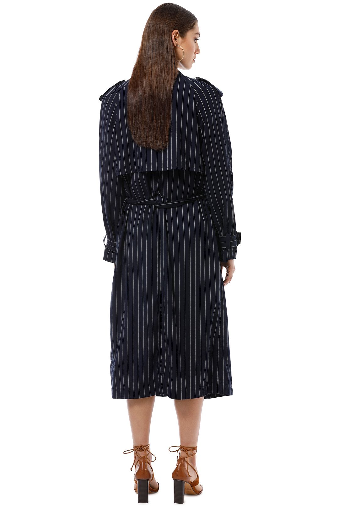 Camilla and Marc - Franca Trench - Navy - Back