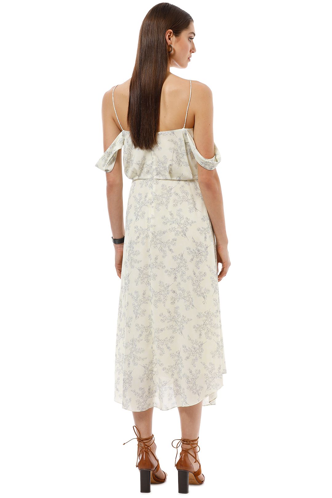 Pasduchas songbird top ruffle midi dress