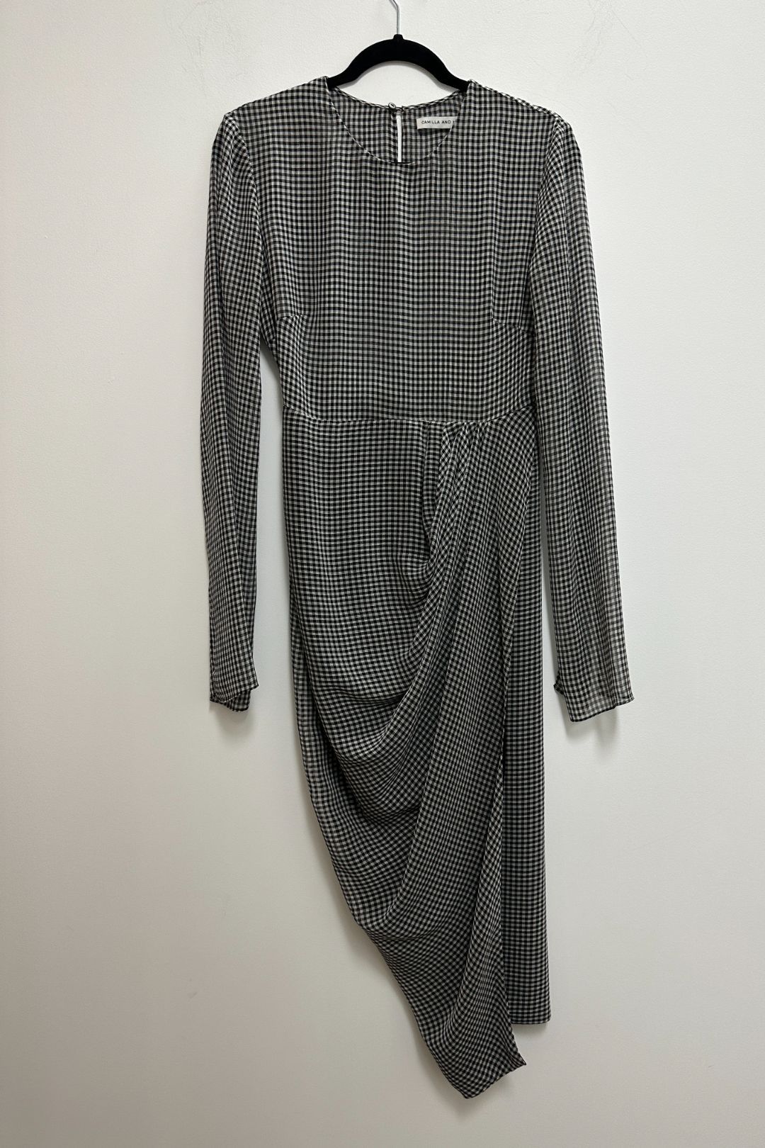 Buy Miri Gingham Checked Midi Dress Camilla And Marc GlamCorner