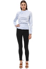 Camilla and Marc - Myia Wrap Top - Blue - Front