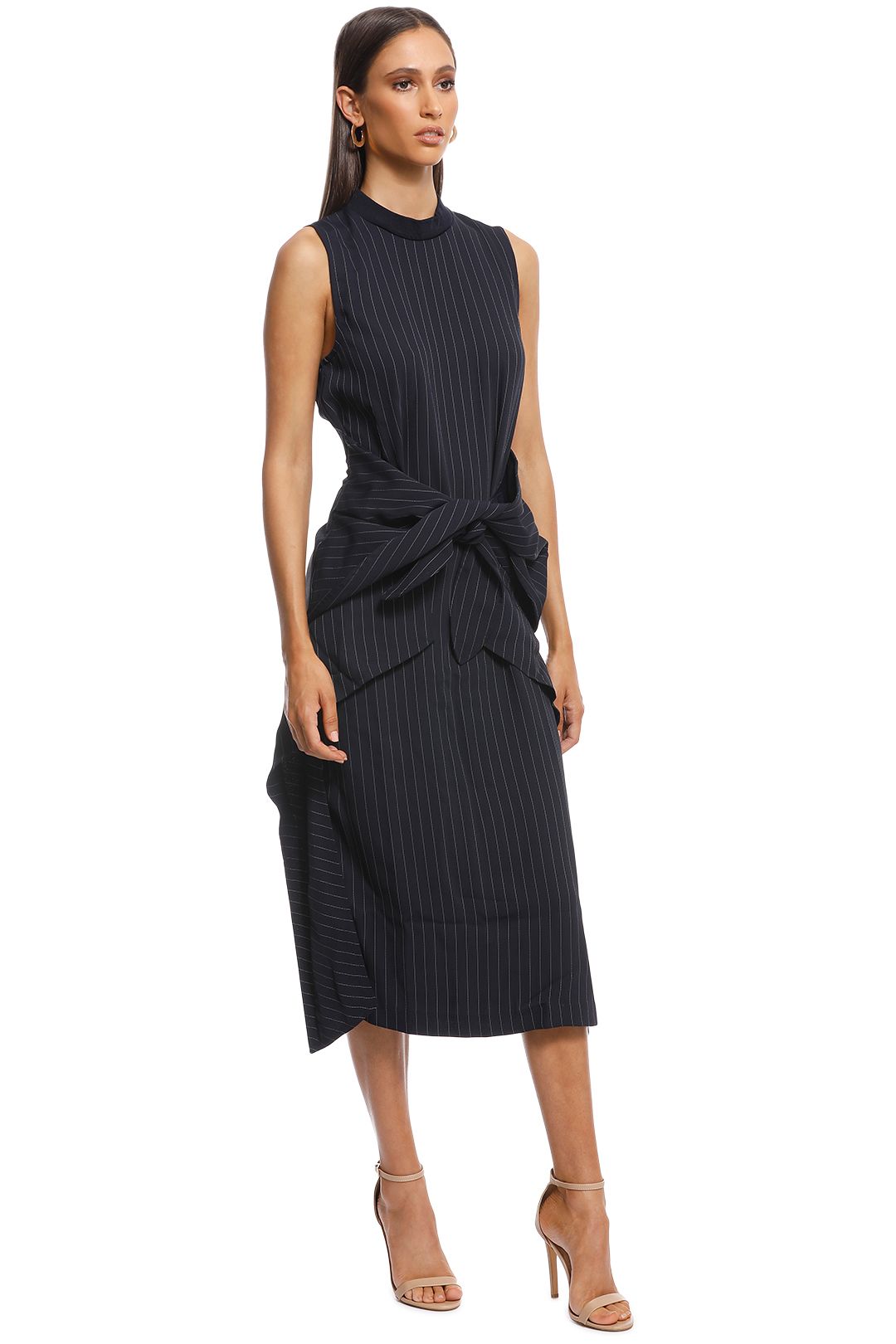 Navy store pinstripe dress