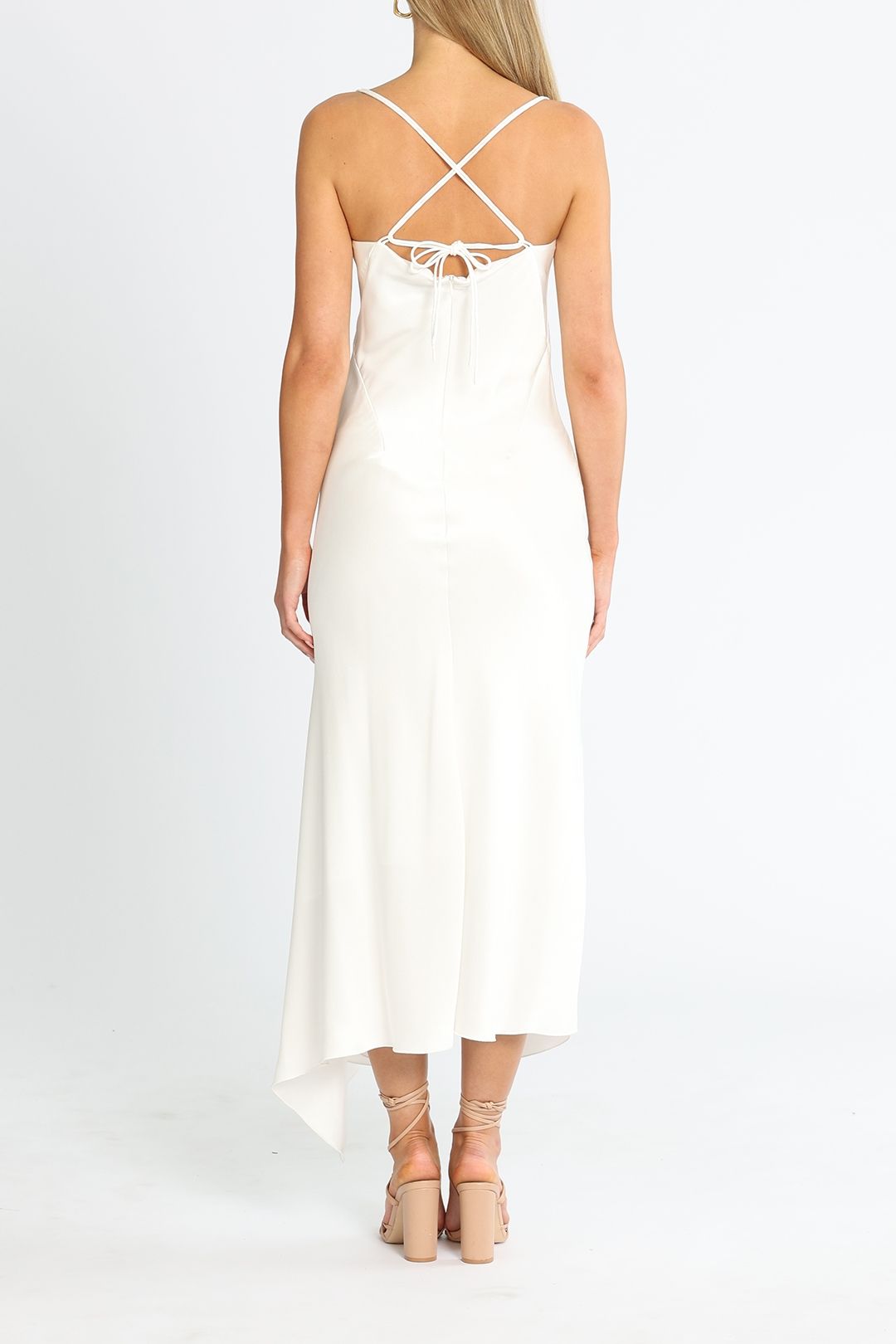 Acacia Square Neck Dress Ivory