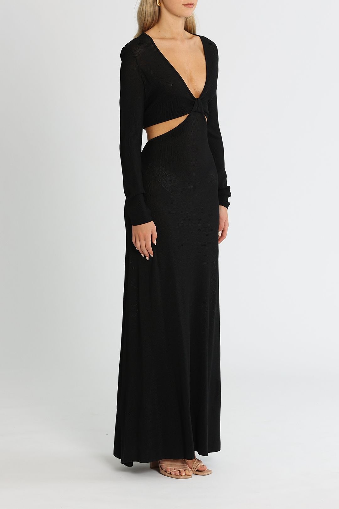 Hire Alvar Knit Dress in Black | Camilla and Marc| GlamCorner