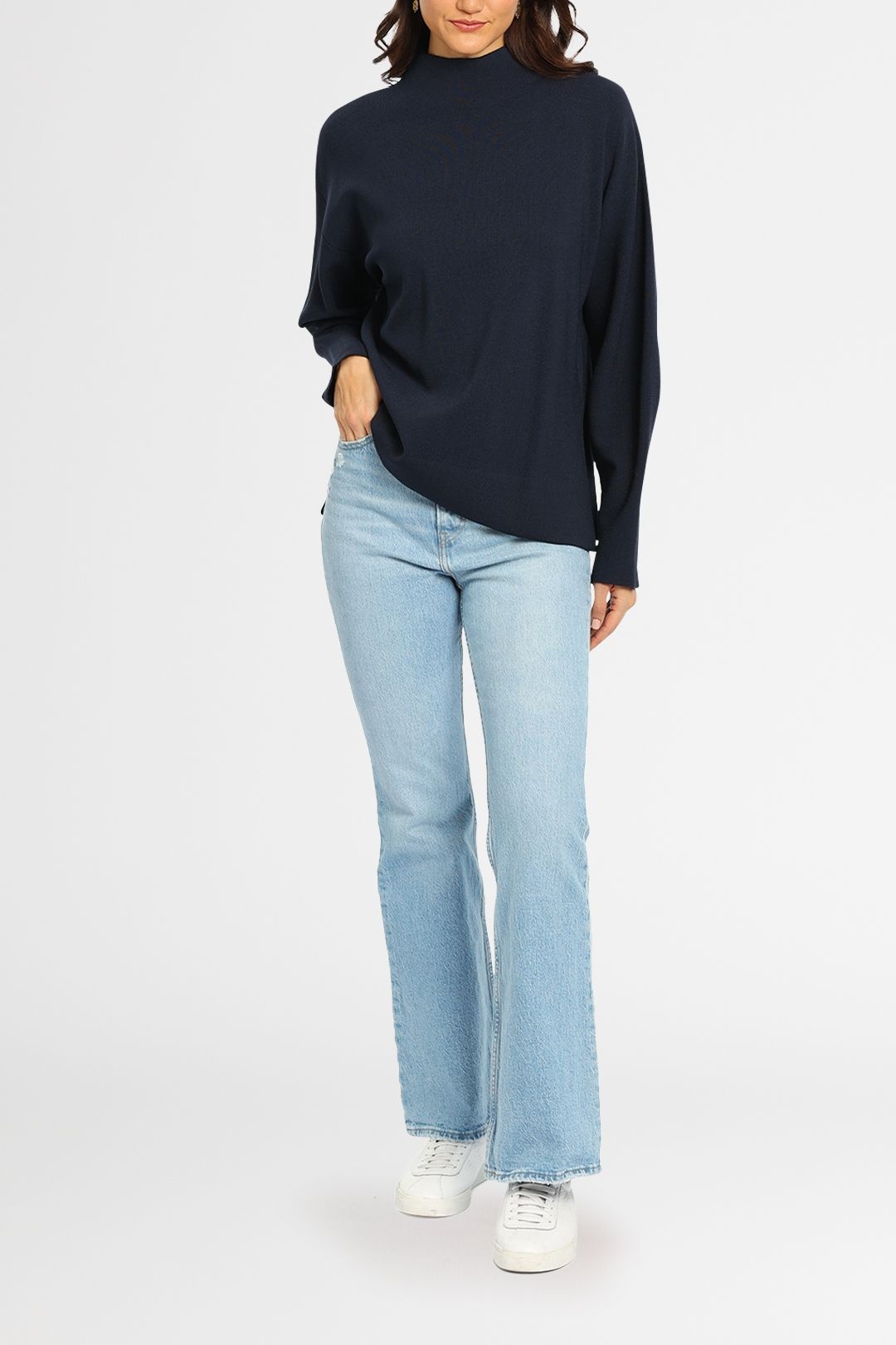 Hire Amana Knit Top in Navy Camilla and Marc GlamCorner