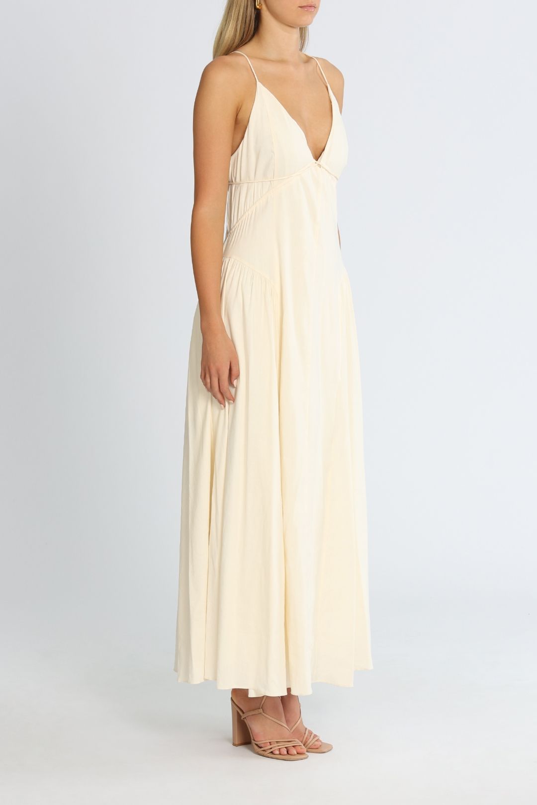 Camilla and Marc Antelao Dress Cream V Neckline