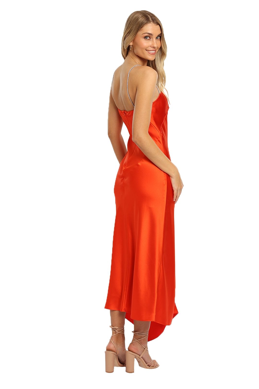 Camilla and Marc Billie Dress Orange satin