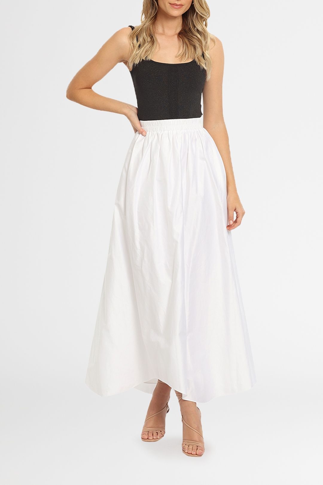 White maxi skirt perth top