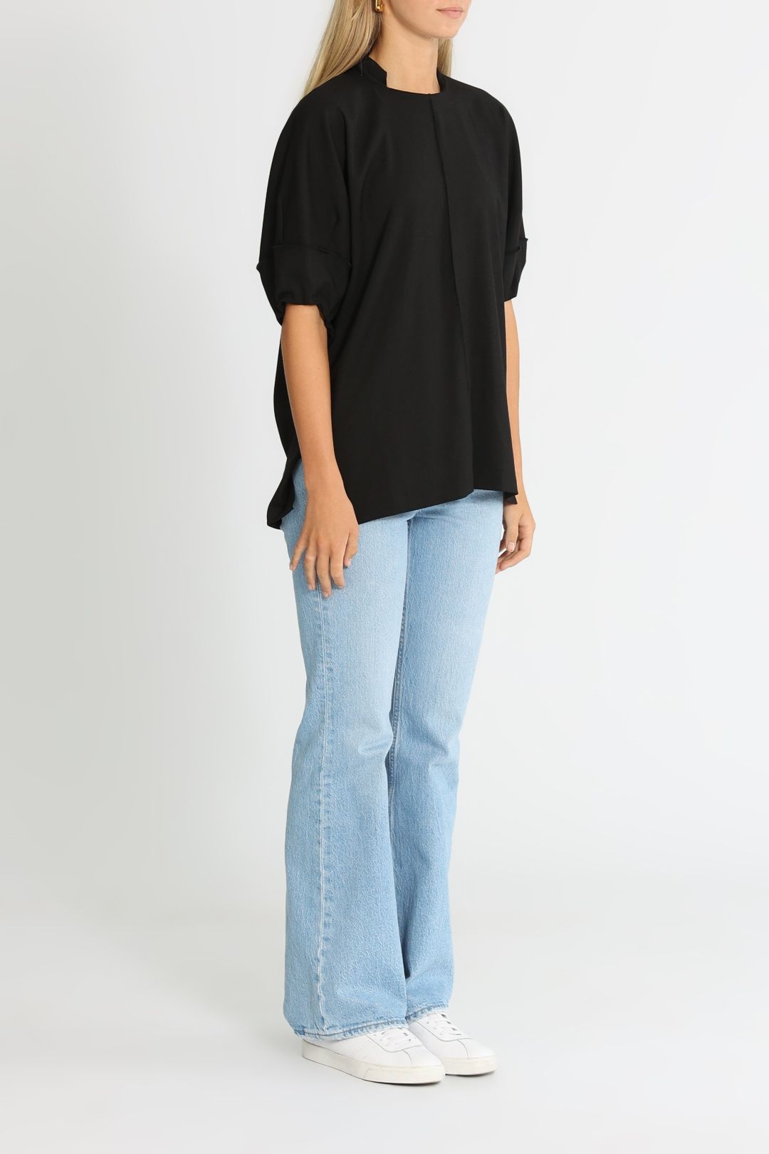 Camilla and Marc Ford Puff Sleeve Top Black