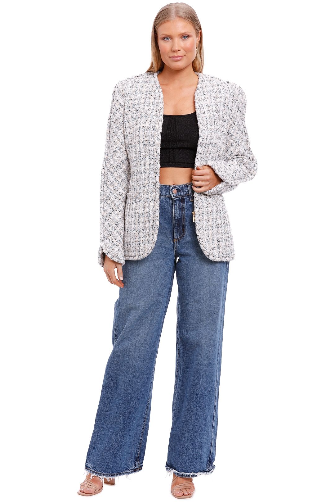 Camilla and Marc Franca Jacket white grey multi