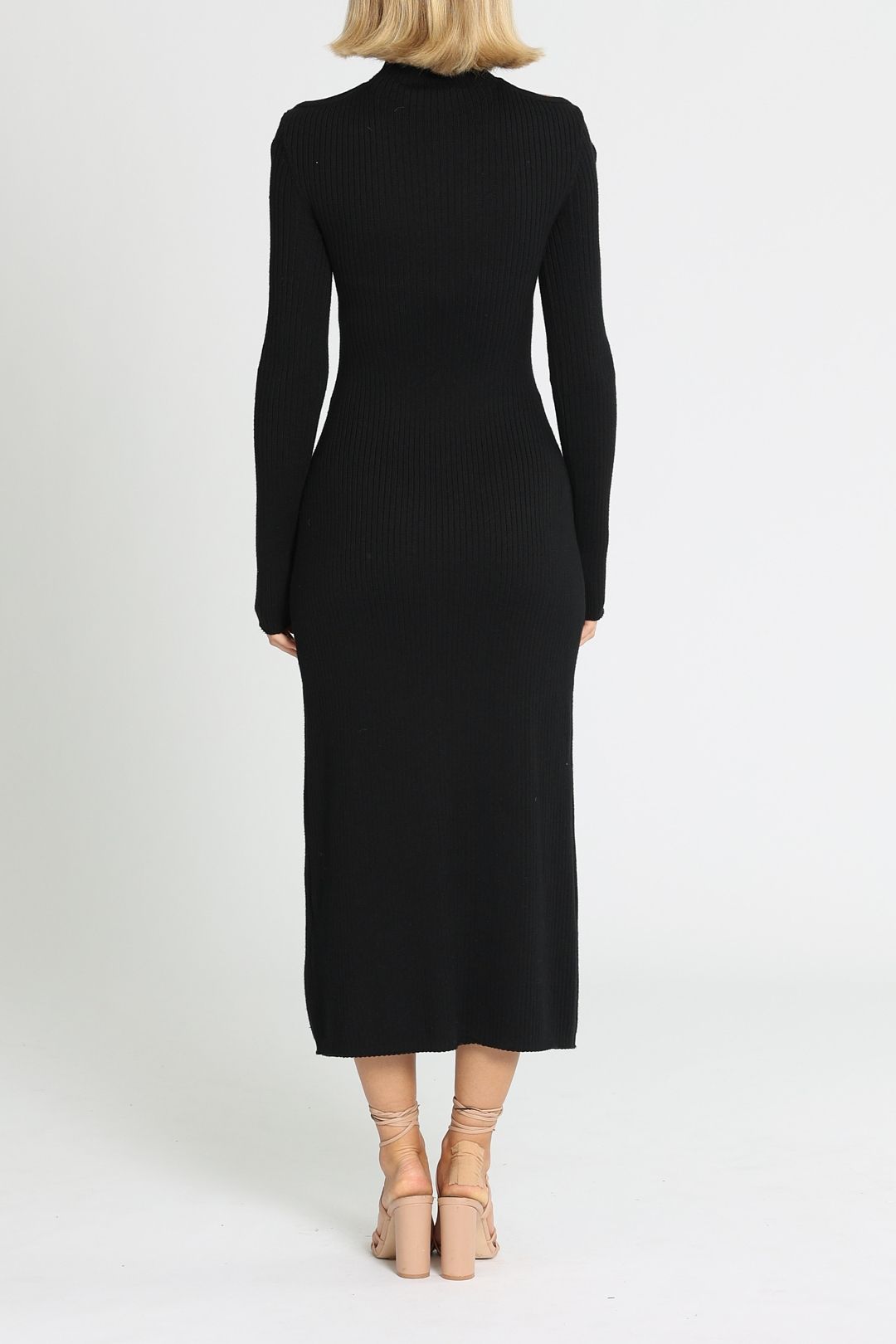 chinese dress ladies Camilla And Marc Arch Long Sleeve Midi Dress in Black Print