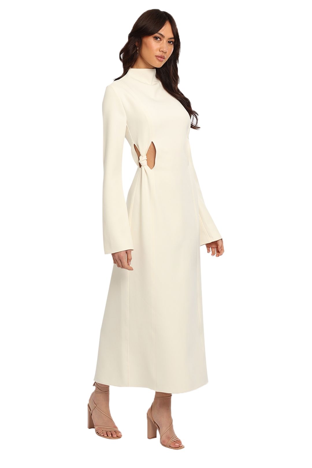 ghost becky dress ivory Rory Gown Ivory Garden Embossed Satin White / XXL main image 0