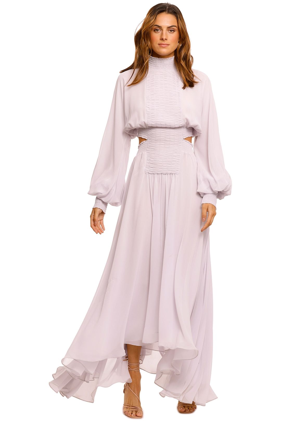 Camilla and Marc Lilac Iris Long Sleeve Midi Dress