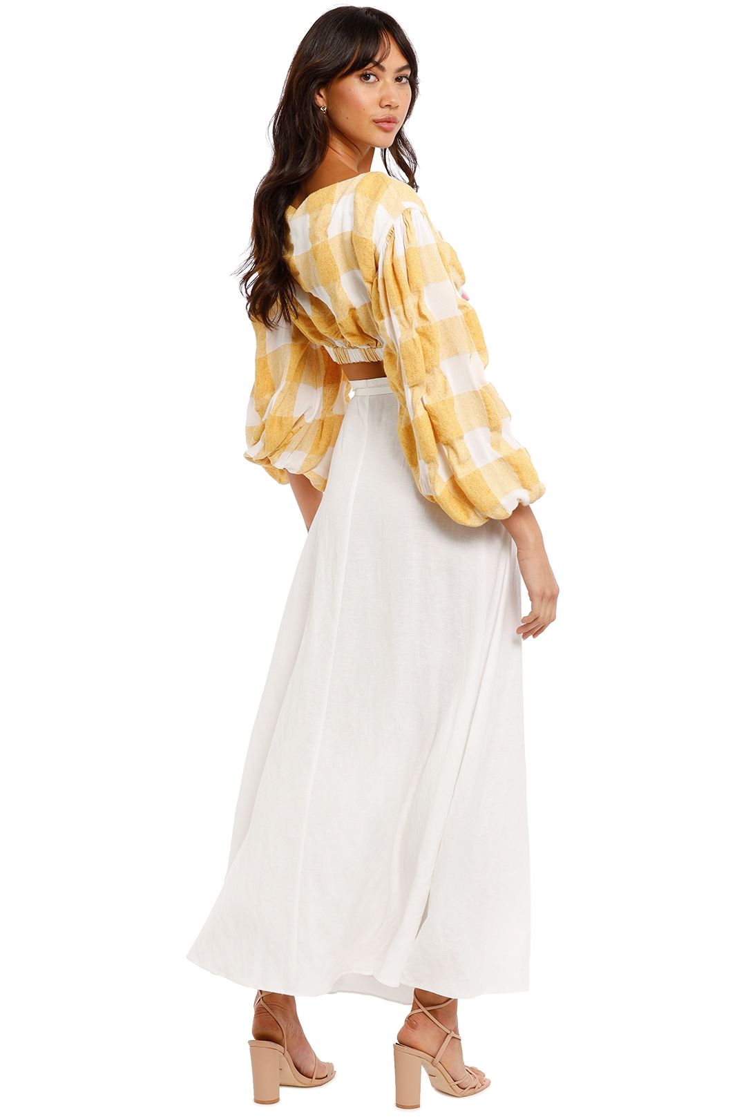 Hire Marina Maxi Skirt in White Camilla and Marc GlamCorner