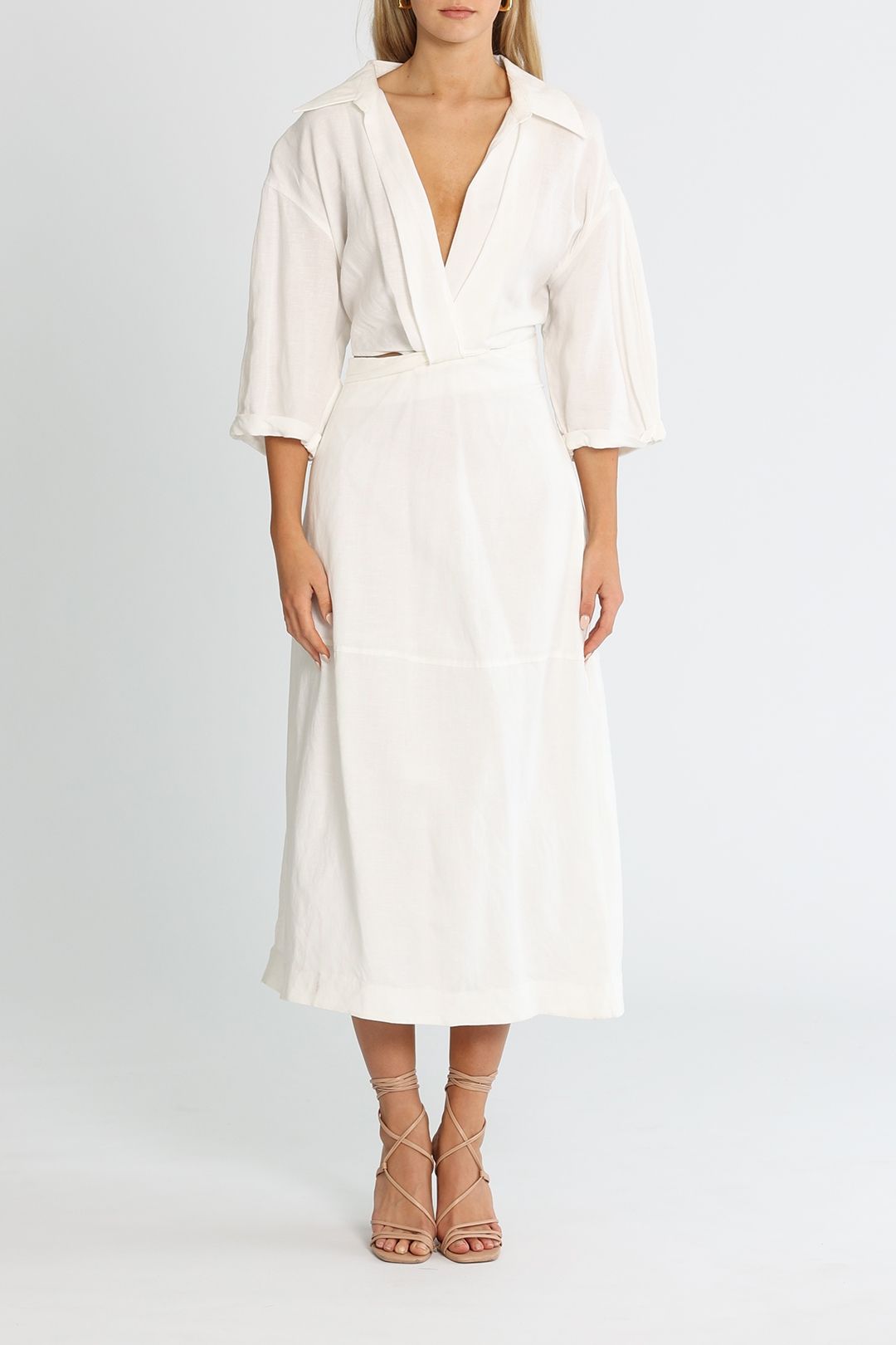 camilla and marc white silk dress Camilla and Marc Wedding Dress