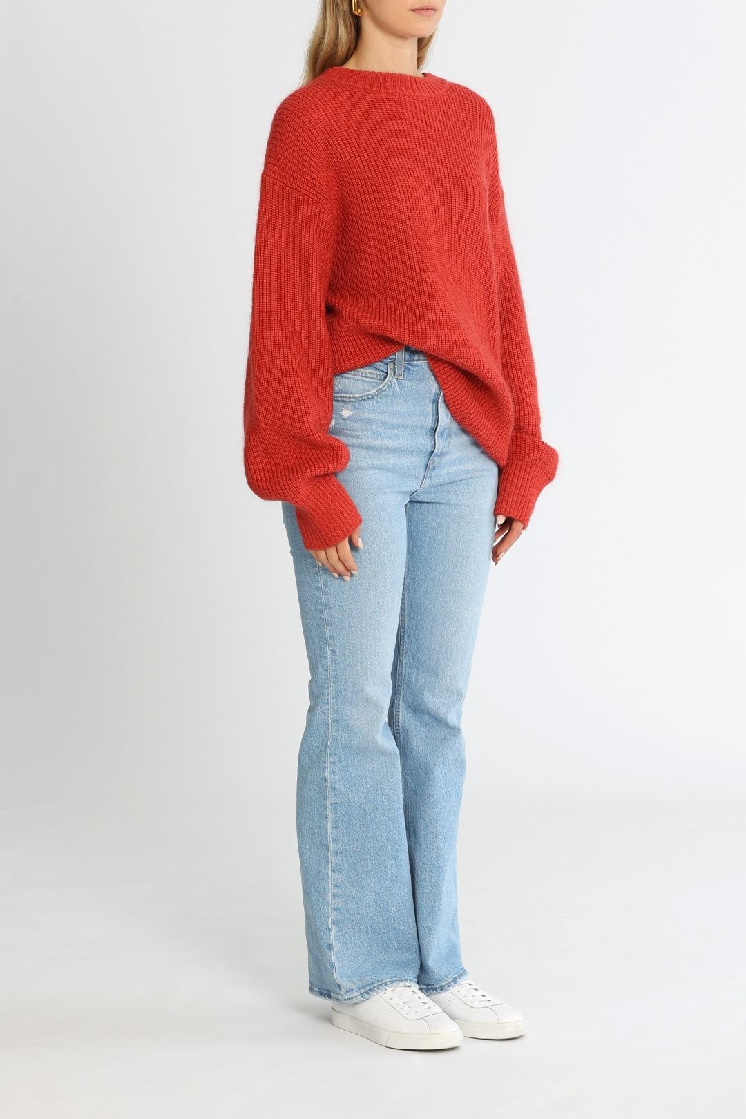 Hire Nichols Knit Sweater in Watermelon Camilla and Marc