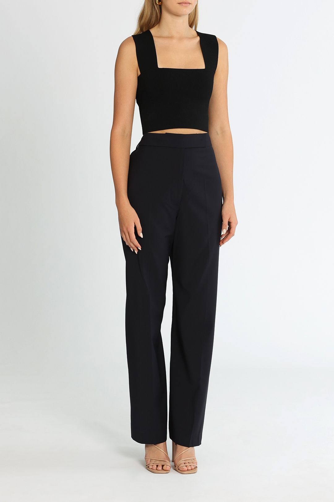 Hire Ovalia Pant in Dark Navy Camilla and Marc GlamCorner