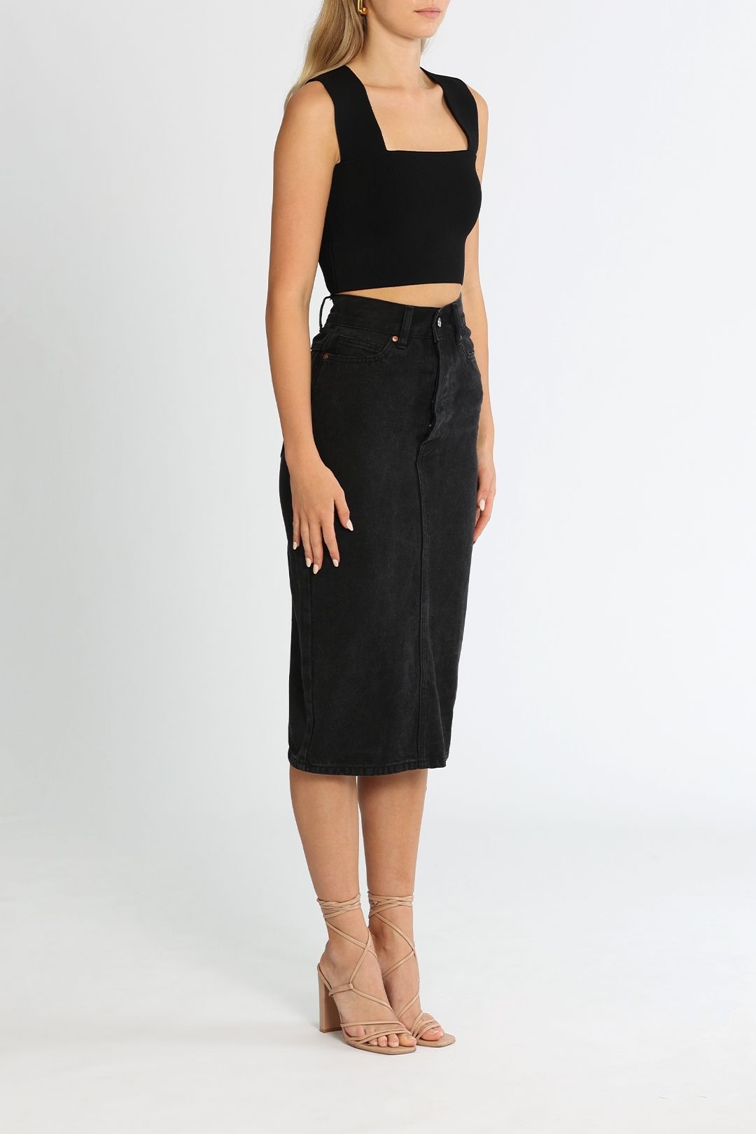 Camilla and Marc Penelope Skirt Charcoal Midi