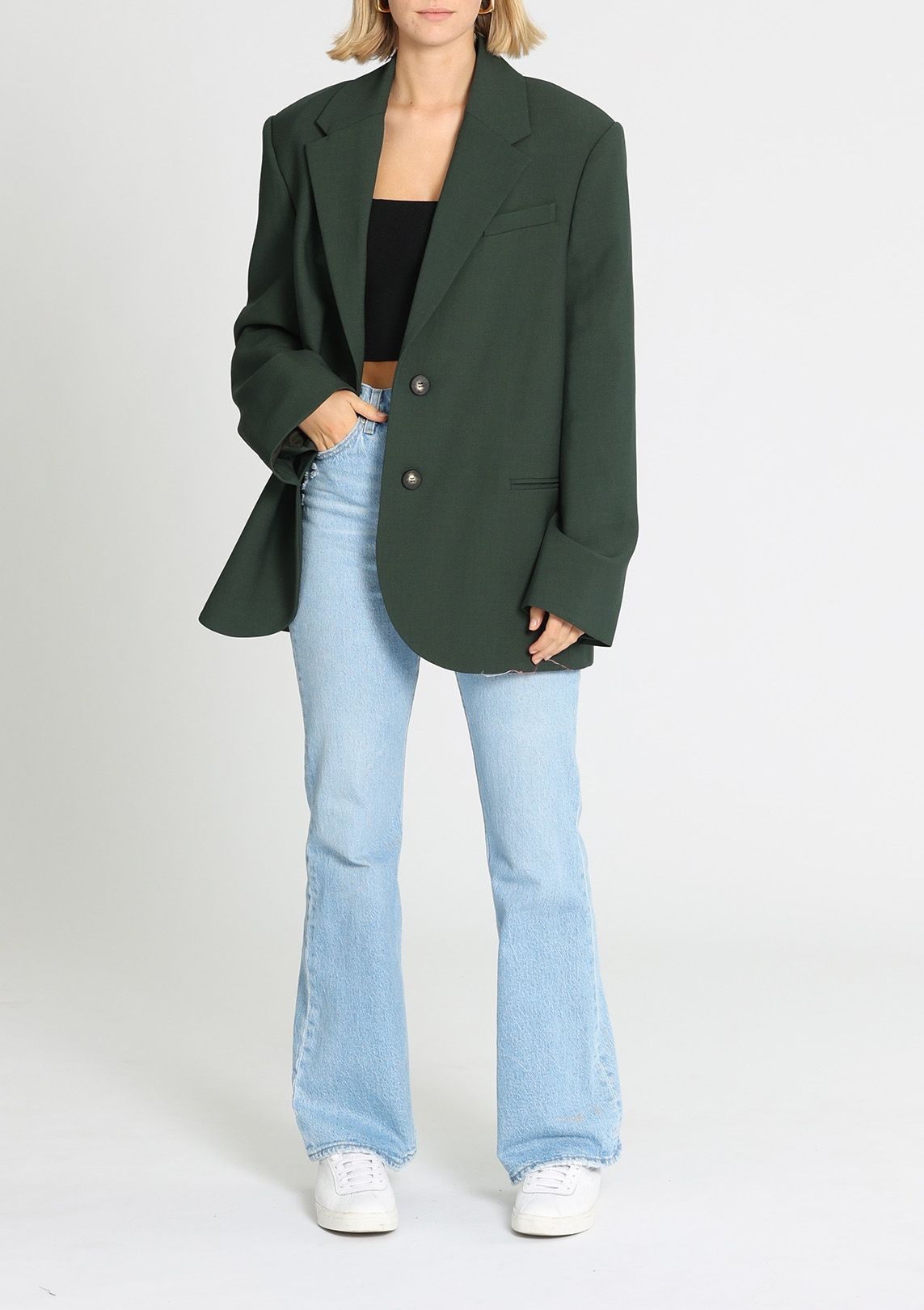 Camilla and Marc Raimond Blazer Deep Emerald
