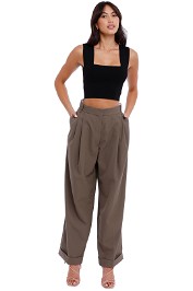 Camilla and Marc Rhine Trouser Stone khaki