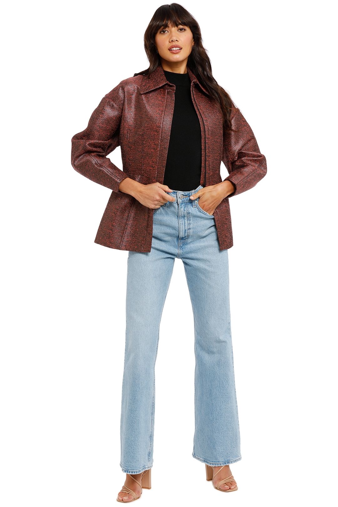 Camilla and Marc Robyn Jacket Coral Gunmental red brown