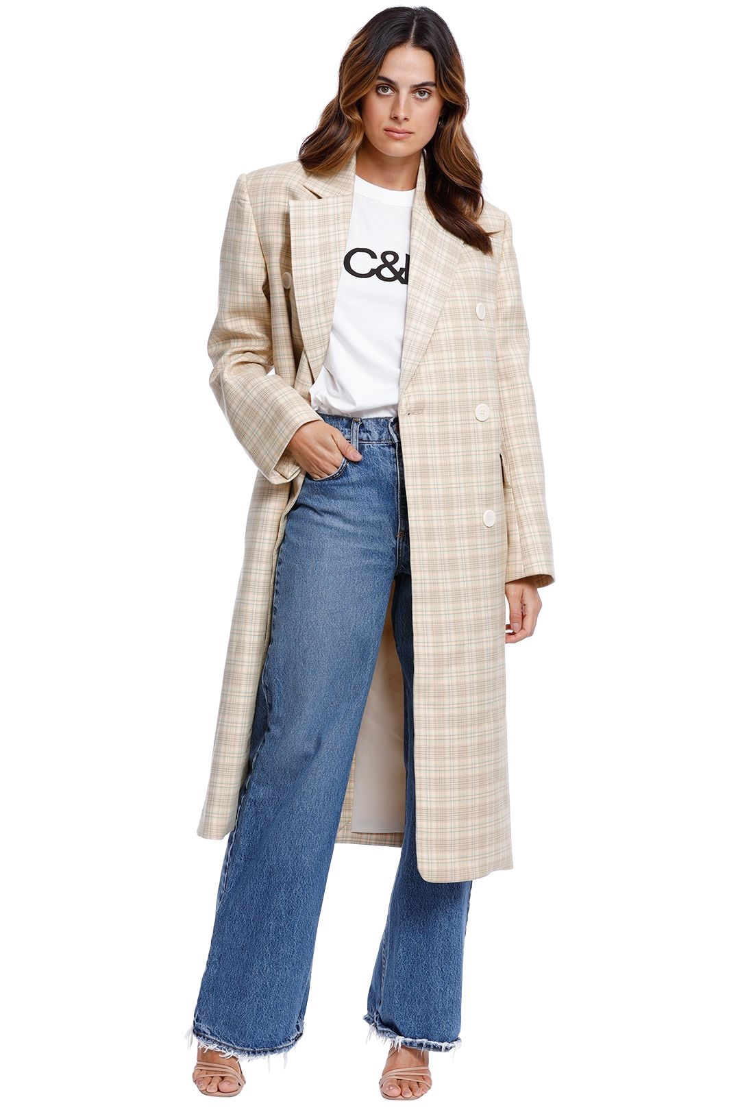 Camilla and Marc Somers Coat Citris Check