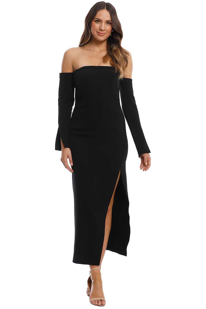 camilla and marc off the shoulder dress Elsen Off Shoulder Dress in Black