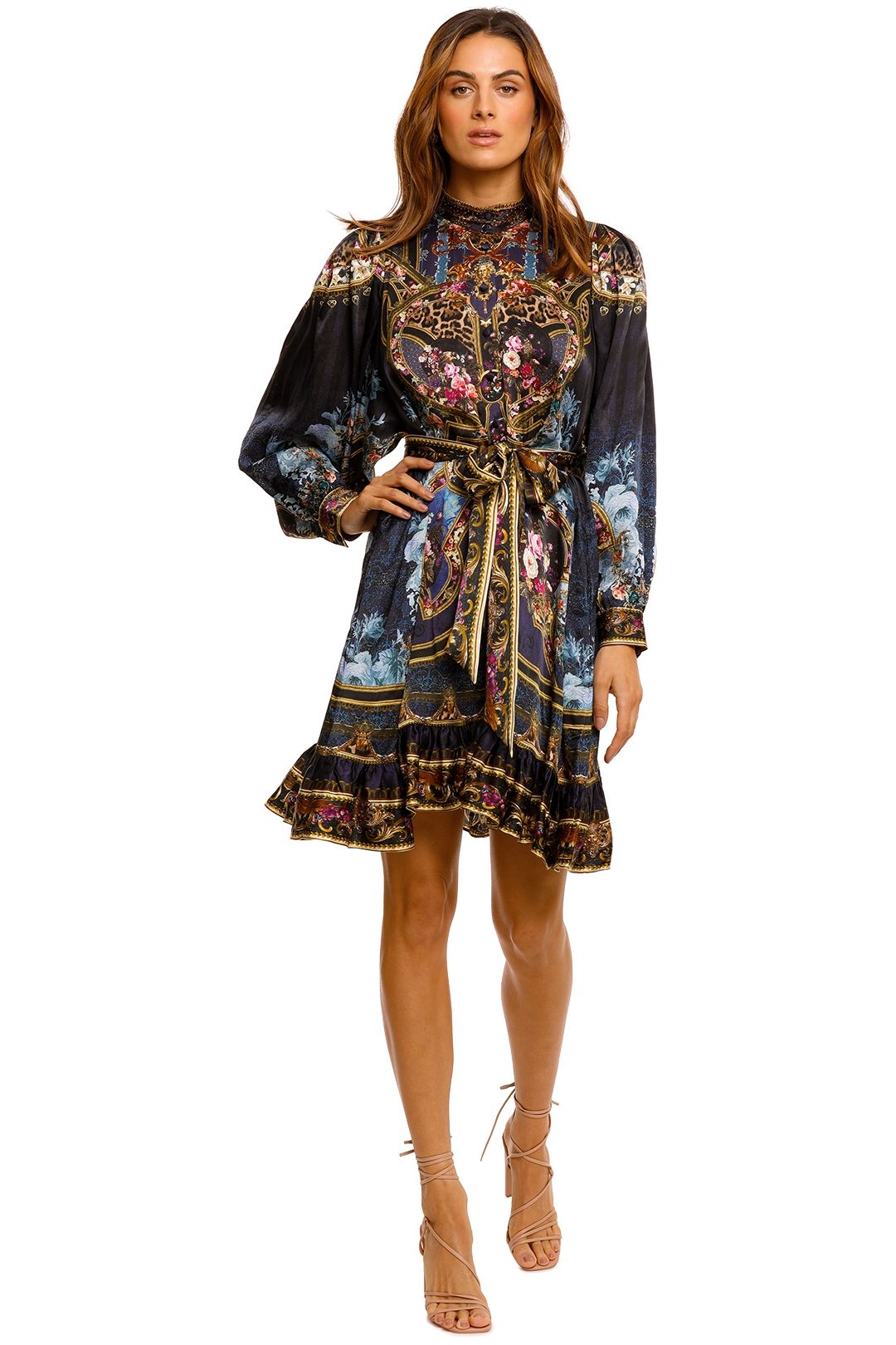 Camilla Drop Sleeve Shirt Dress Floral
