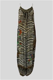 Camilla Floral and Animal Print Silk Balloon Jumpsuit