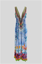 Camilla  Floral Kaftan Maxi