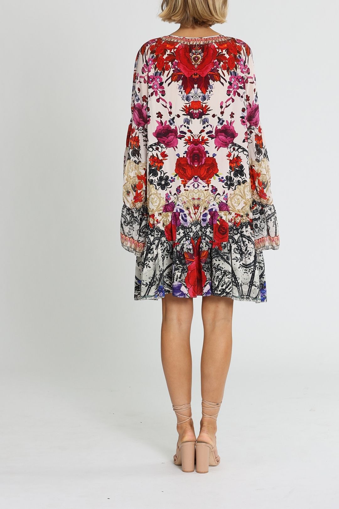 SHORT GATHERED PANEL DRESS ROLE CALL