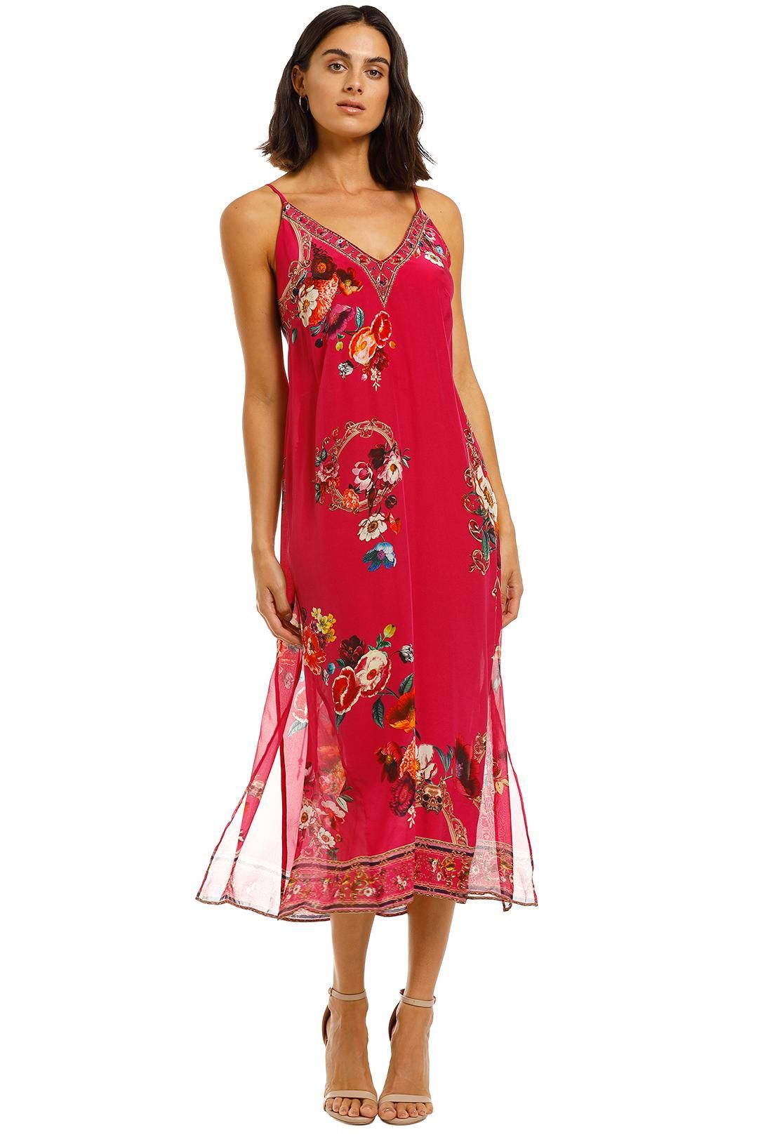 Lace panel sleeveless high low dress sale