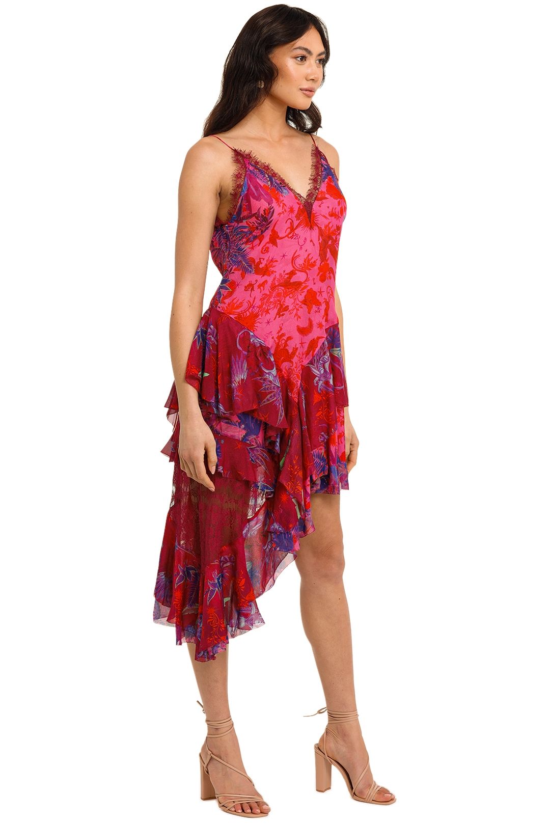 camila broderie asymmetric hem dress Hire Layered Asymmetrical | Camilla Band size:85 shoulder style 1st Fall Birthday Celebration Dress