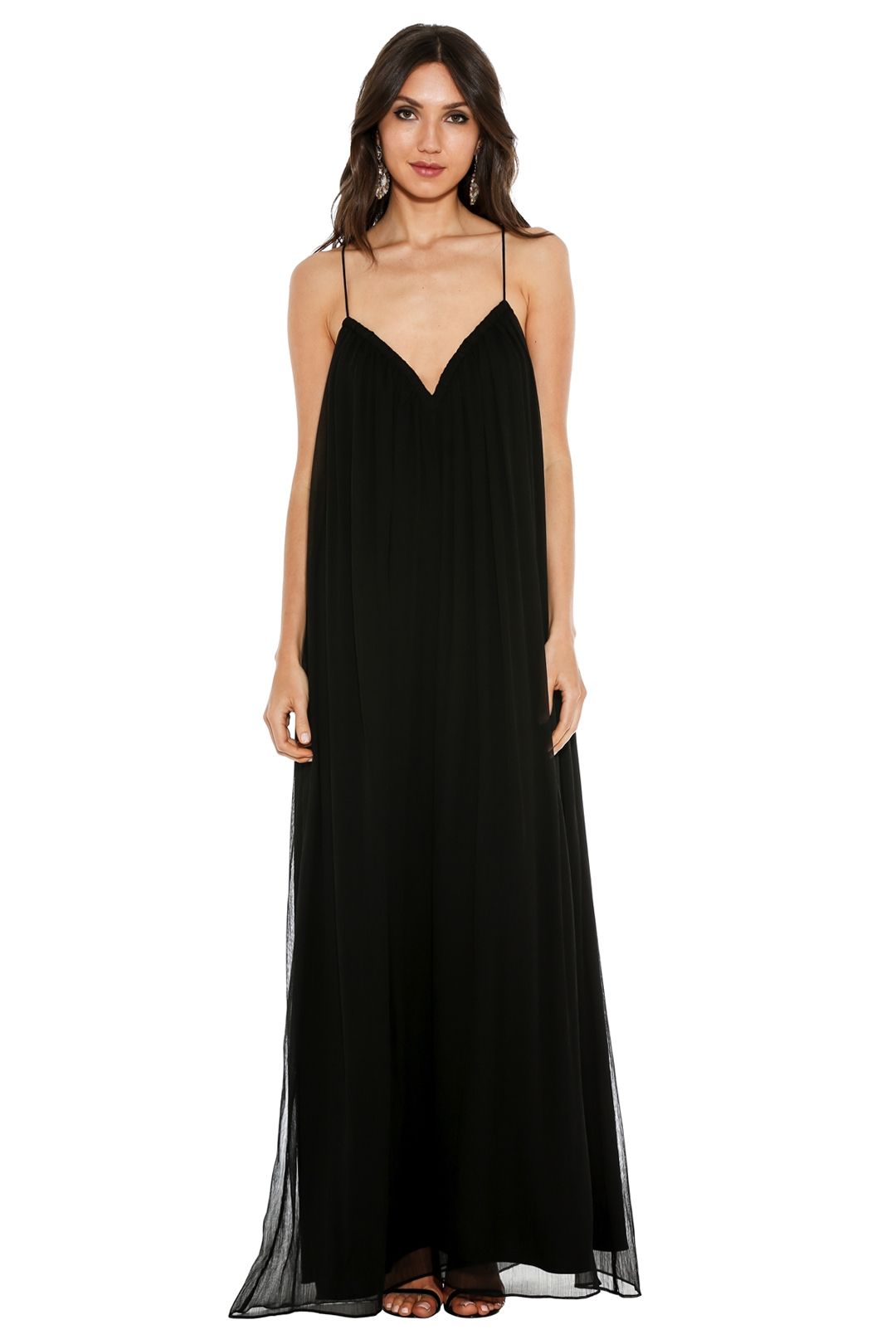 【関税込み】CAMILLA AND MARC ブラック Senara マキシドレス Camilla and Marc Senara Twist Maxi Dress With Cutout | David