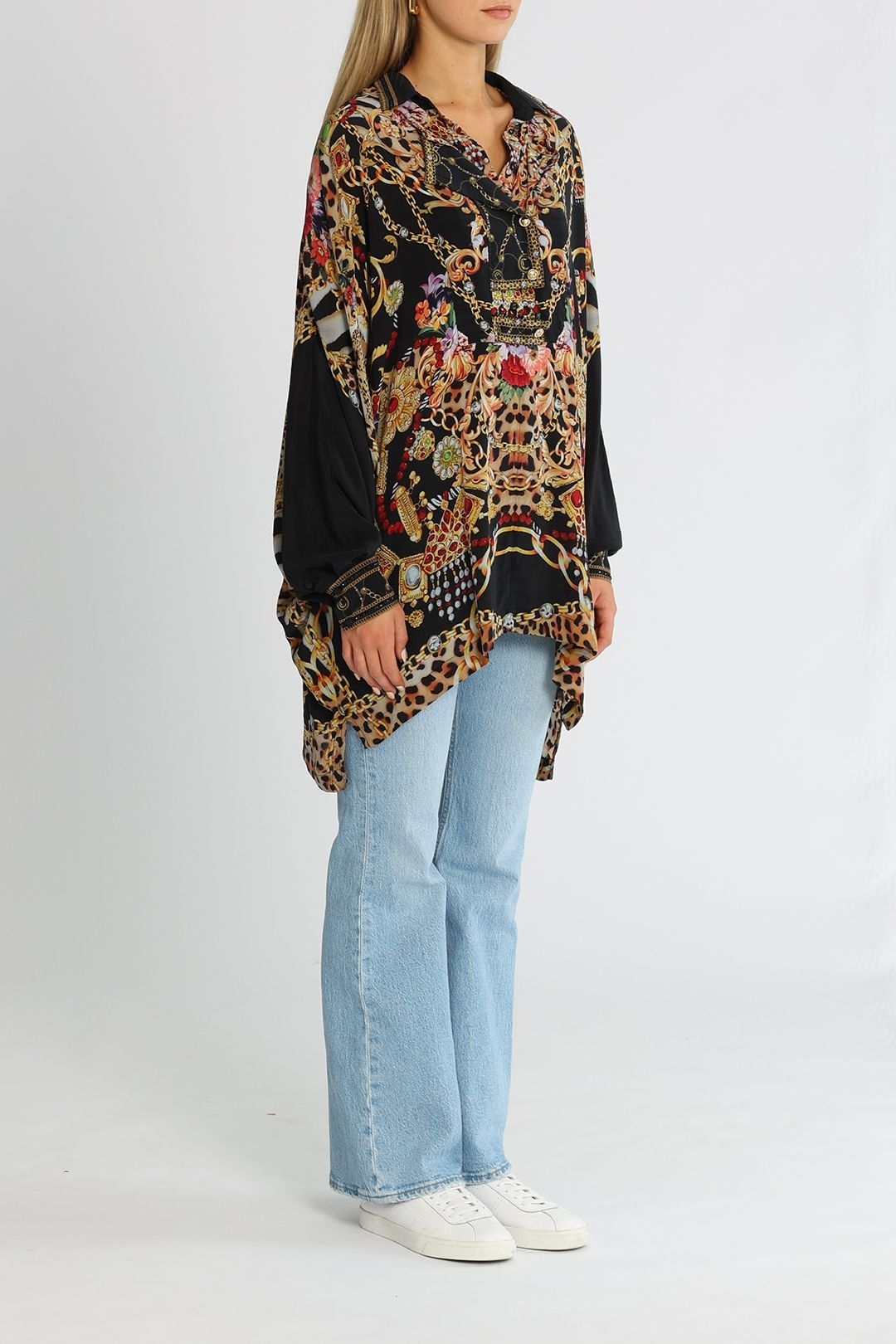 Camilla Panel Batwing Shirt A Night In The 90s Print
