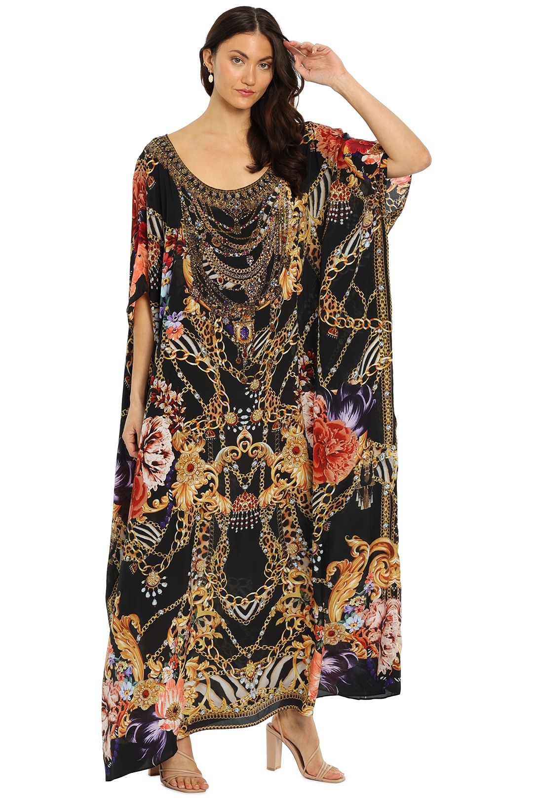 Hire Round Neck Kaftan in A Night In The 90s Camilla GlamCorner
