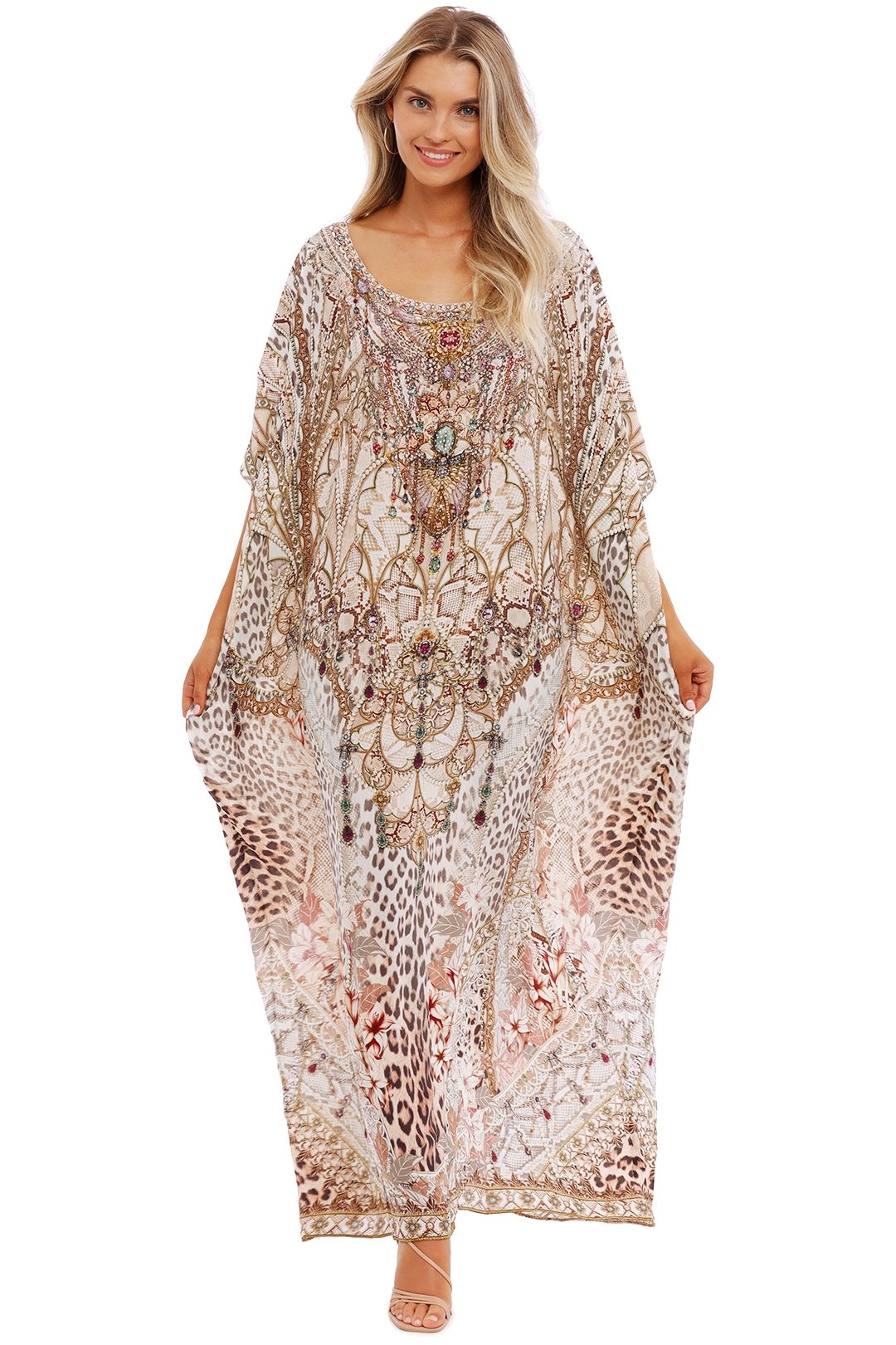 Hire Round Neck Kaftan in All Is Nouveau Camilla GlamCorner