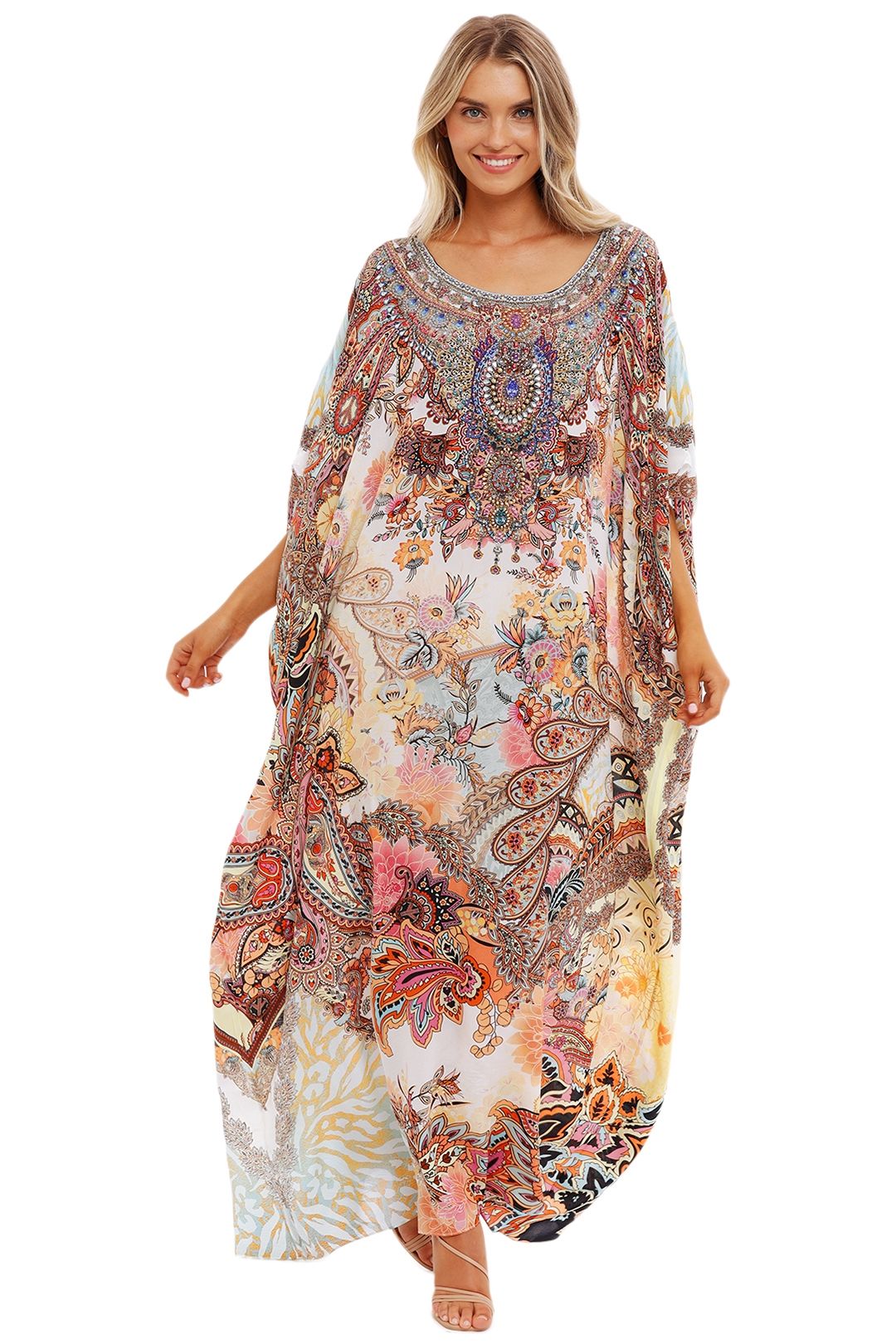 Hire Round Neck Kaftan in Carnaby Disco Camilla GlamCorner