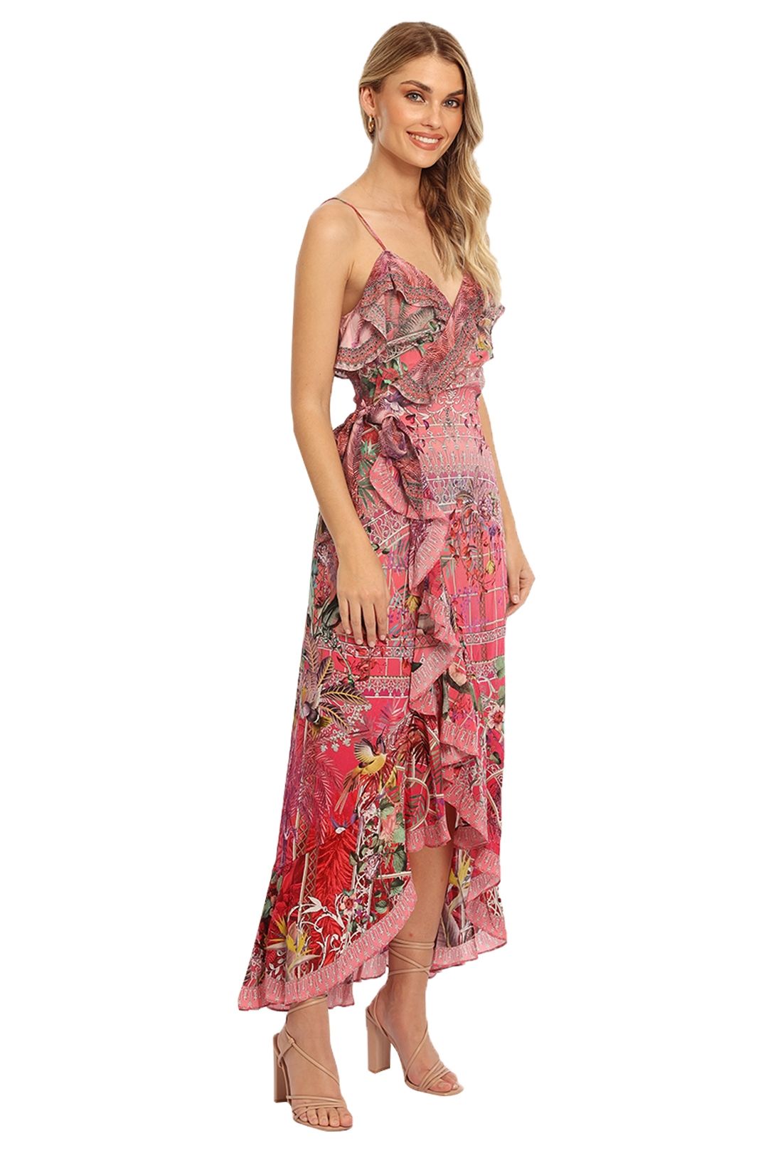 Roseland ruffle cheap wrap dress