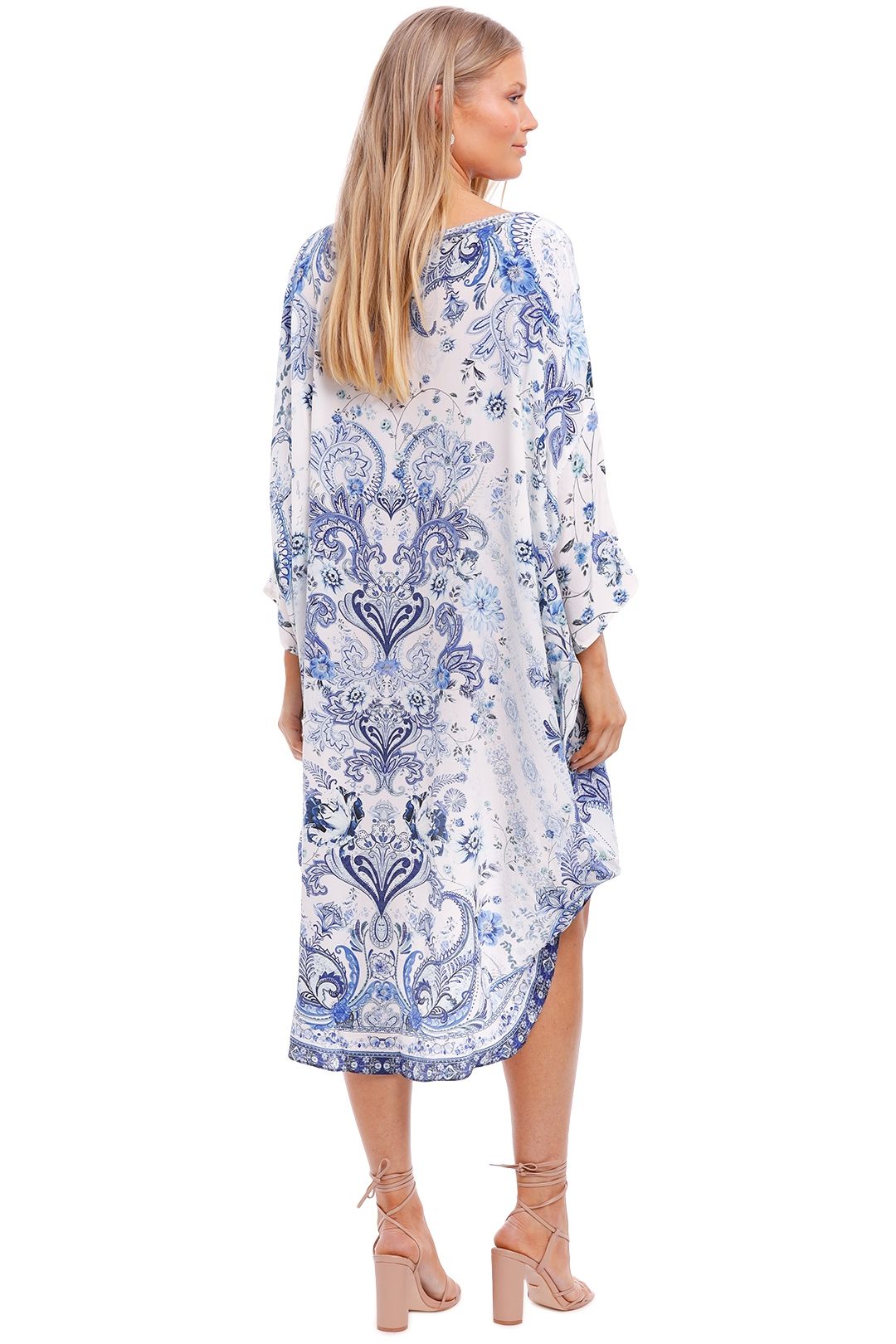 Camilla scoop back hem dress top