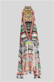 Camilla Sheer Overlay Crystal Embellished Dress