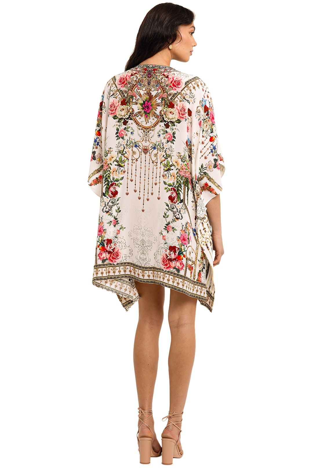 Camilla short top lace up kaftan