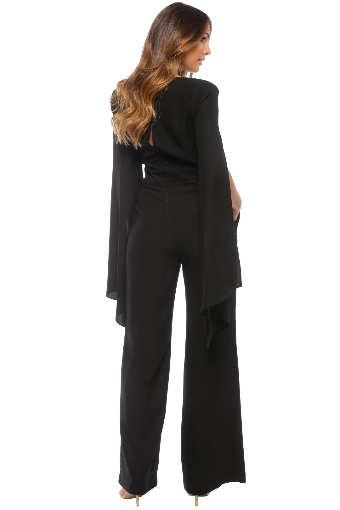 Angels Wings Jumpsuit in Black by Carla Zampatti for Hire