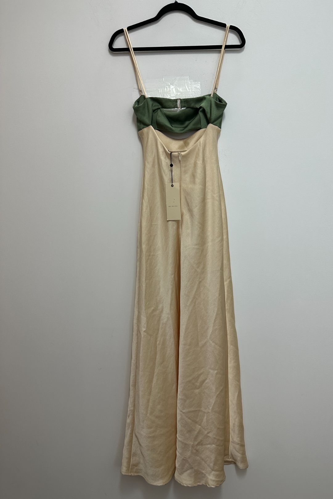 Bec and Bridge Carrie Maxi Dress in Cream and Green