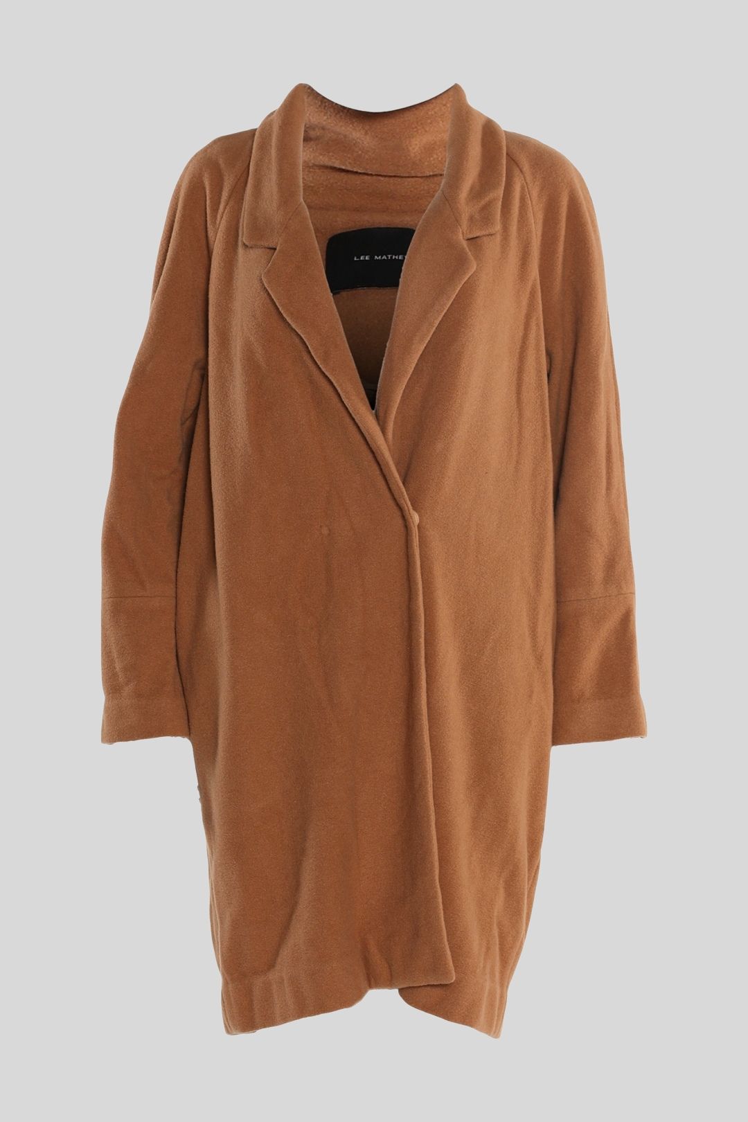 Lee Mathews Cashmere Blend Coat in Brown