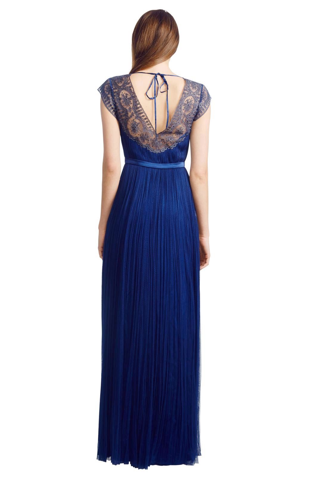 Catherine Deane - Silk Tulle Gown - Blue - Back