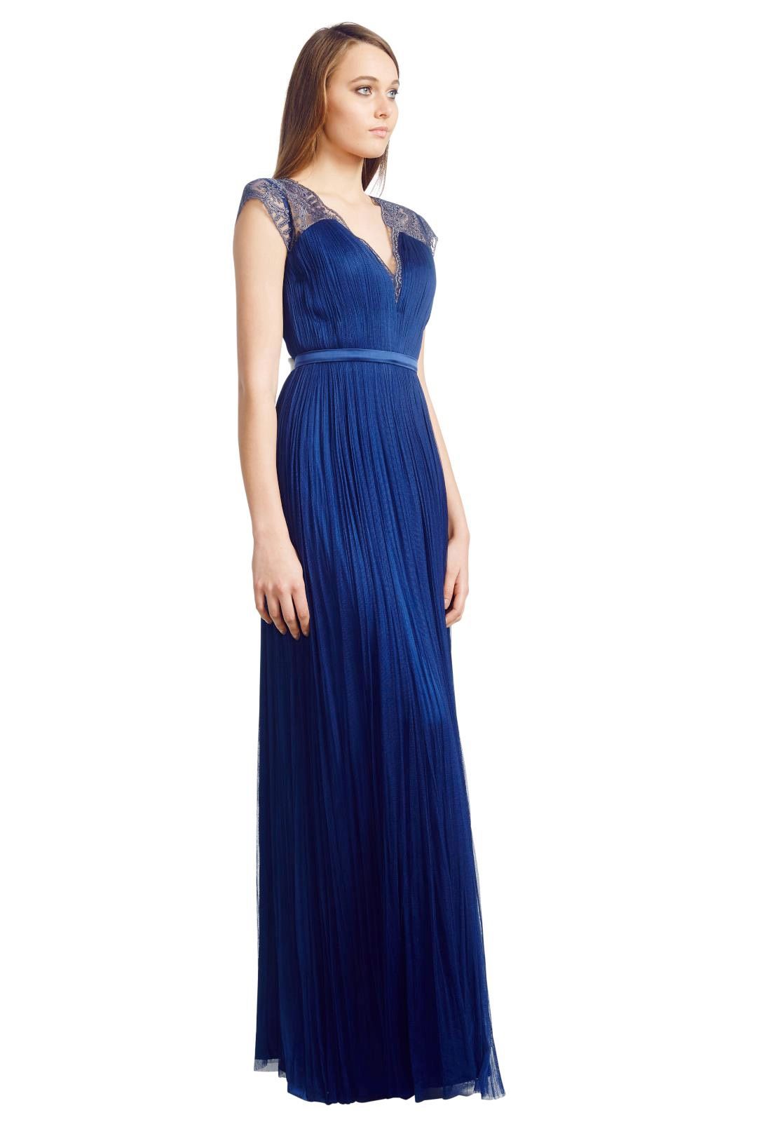 Catherine Deane - Silk Tulle Gown - Blue - Side