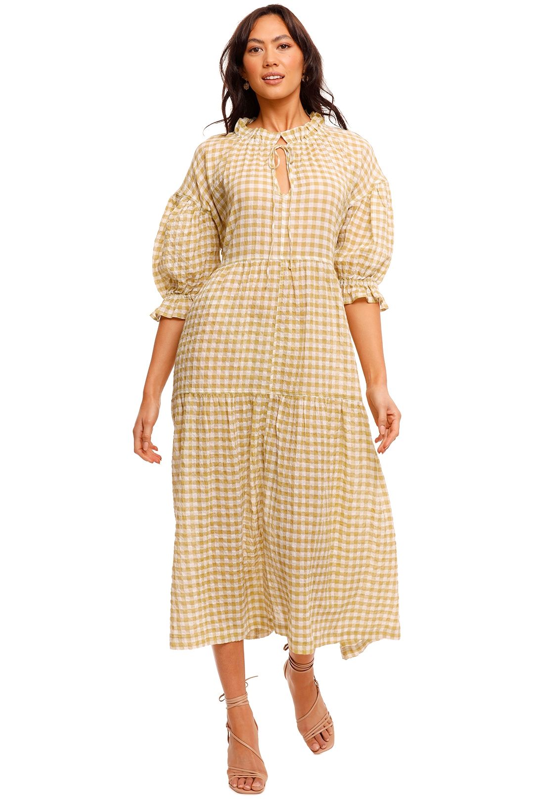 Ceres Life Ruffle Tiered Dress Check