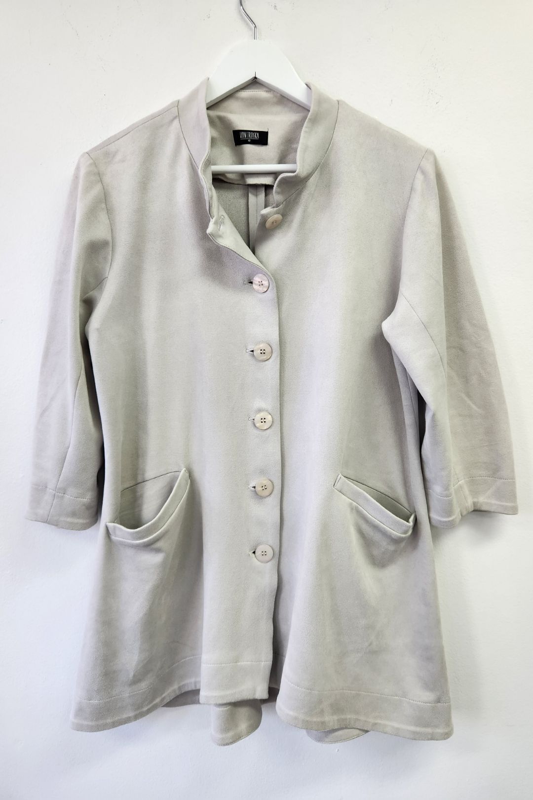 Chamios Hip Length Jacket in Ivory